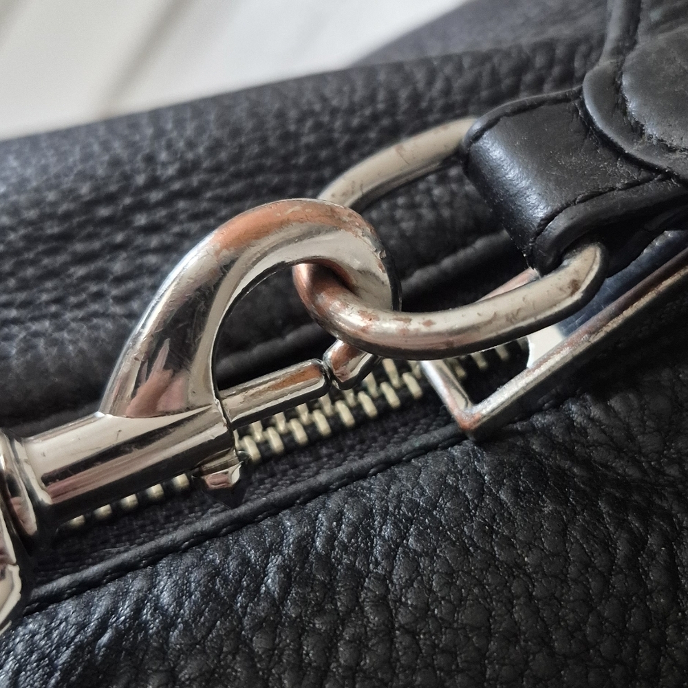 Rebecca Minkoff Julian Backpack Black Pebbled Leather Center Zip Restored - Picture 5 of 16